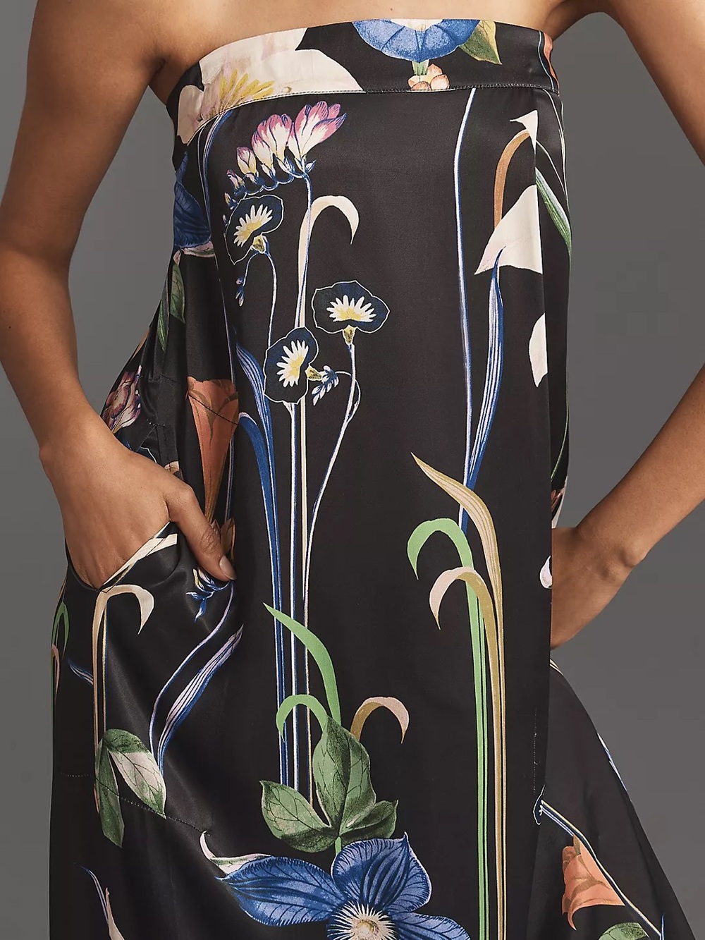 NWT Corey Lynn Calter Stunning Sleek Strapless Maxi Dress - Picture 2 of 8